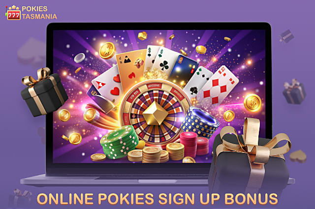 Online casino sign-up bonus in Australia - available at many establishments and aimed at new players